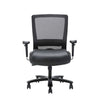 Heavy Duty Office Chair | Black Mesh & Faux Leather | 400lbs Capacity BM344469