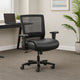 Heavy Duty Office Chair | Black Mesh & Faux Leather | 400lbs Capacity BM344469