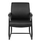 Guest Armchair | Black Antimicrobial Vinyl | Sled Base Frame BM344470