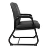 Guest Armchair | Black Antimicrobial Vinyl | Sled Base Frame BM344470