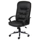 Mala High Back Rolling Swivel Office Chair | Black Faux Leather | Tilt Lock BM344472
