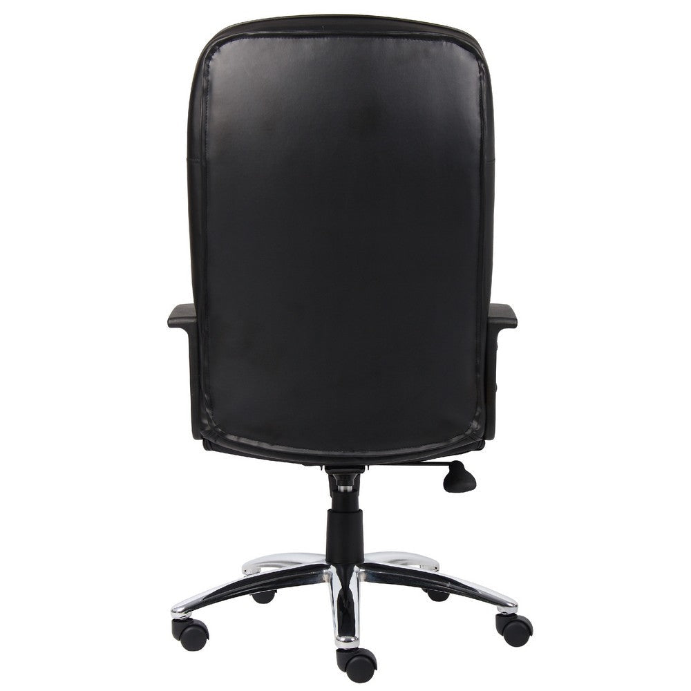 Mala High Back Rolling Swivel Office Chair | Black Faux Leather | Tilt Lock BM344472