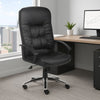 Mala High Back Rolling Swivel Office Chair | Black Faux Leather | Tilt Lock BM344472