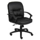 Mala Mid Back Office Chair | Black Faux Leather | Rolling Base | Tilt Lock BM344473