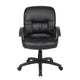 Mala Mid Back Office Chair | Black Faux Leather | Rolling Base | Tilt Lock BM344473
