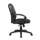 Mala Mid Back Office Chair | Black Faux Leather | Rolling Base | Tilt Lock BM344473