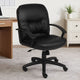 Mala Mid Back Office Chair | Black Faux Leather | Rolling Base | Tilt Lock BM344473