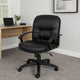 Mala Mid Back Office Chair | Black Faux Leather | Rolling Base | Tilt Lock BM344473