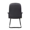 Luke Executive Armchair w Cantilever Frame | Black Faux Leather BM344479