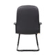 Luke Executive Armchair w Cantilever Frame | Black Faux Leather BM344479