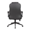 Yang Executive High-Back Armchair w Caster Wheels | Black Vinyl BM344483