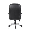 Ziko Swivel Executive Chair w Waterfall Seat | Black Faux Leather BM344484