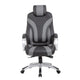 Kelly Rolling Executive Armchair | Black Gray Stitched-Back Caressoftplus BM344487