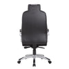 Kelly Rolling Executive Armchair | Black Gray Stitched-Back Caressoftplus BM344487