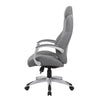 Kelly Rolling Executive Armchair | Gray Stitched-Back Caressoftplus BM344488