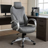 Kelly Rolling Executive Armchair | Gray Stitched-Back Caressoftplus BM344488