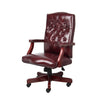 Yuzu Executive Armchair | Gas-Lift Spring-Tilt | Wood Base | Burgundy Vinyl BM344497