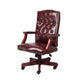 Yuzu Executive Armchair | Gas-Lift Spring-Tilt | Wood Base | Burgundy Vinyl BM344497