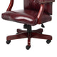 Yuzu Executive Armchair | Gas-Lift Spring-Tilt | Wood Base | Burgundy Vinyl BM344497