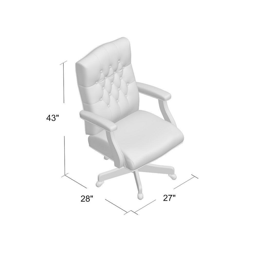 Jake Executive Armchair w Driftwood Finish | Champagne Tufted Velvet BM344498