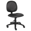 Nate Swivel Task Chair w Contour Back | Caster Wheels | Black Vinyl BM344501