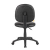 Nate Swivel Task Chair w Contour Back | Caster Wheels | Black Vinyl BM344501