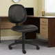 Nate Swivel Task Chair w Contour Back | Caster Wheels | Black Vinyl BM344501