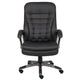 Kloe Executive High-Back Swivel Armchair in Pewter Gray | Black Vinyl BM344503