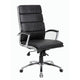 Dave Tall Executive Swivel Armchair | Chrome Finish | Black Vinyl BM344504