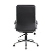 Dave Tall Executive Swivel Armchair | Chrome Finish | Black Vinyl BM344504