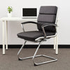 Kim Executive Guest Chair w Metal Chrome Cantilever Base | Black Vinyl BM344510