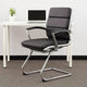 Kim Executive Guest Chair w Metal Chrome Cantilever Base | Black Vinyl BM344510