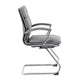 Kim Executive Guest Chair w Metal Chrome Cantilever Base | Gray Vinyl BM344511