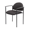 Wade Diamond Stackable Chair | Molded Cap | Waterfall Seat | Black Crepe BM344512