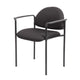 Wade Diamond Stackable Chair | Molded Cap | Waterfall Seat | Black Crepe BM344512