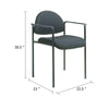 Wade Diamond Stackable Chair | Molded Cap | Waterfall Seat | Black Crepe BM344512