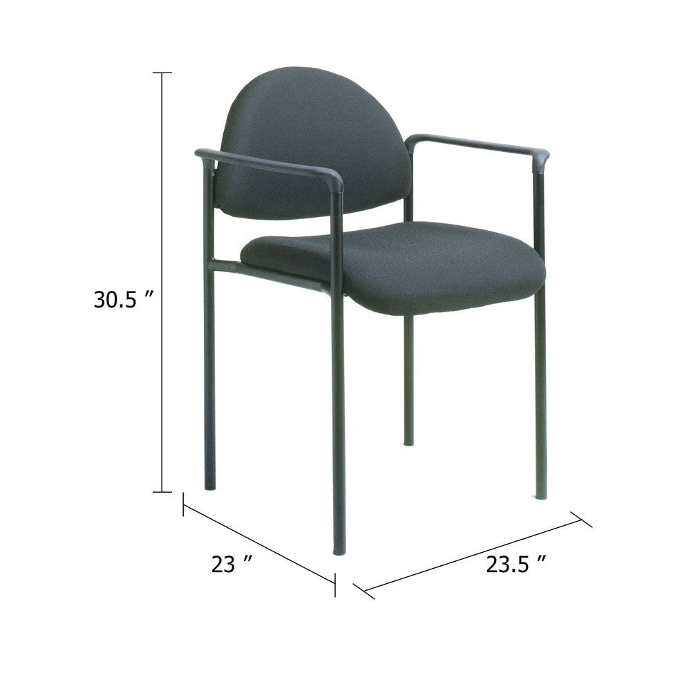 Wade Diamond Stackable Chair | Molded Cap | Waterfall Seat | Black Crepe BM344512