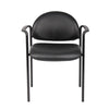 Wade Diamond Stackable Chair | Molded Cap | Waterfall Seat | Black Vinyl BM344513