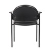 Wade Diamond Stackable Chair | Molded Cap | Waterfall Seat | Black Vinyl BM344513