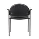 Wade Diamond Stackable Chair | Molded Cap | Waterfall Seat | Black Vinyl BM344513