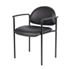 Wade Diamond Stackable Chair | Molded Cap | Waterfall Seat | Black Vinyl BM344513