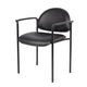 Wade Diamond Stackable Chair | Molded Cap | Waterfall Seat | Black Vinyl BM344513