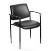 Jill Diamond Stacking Chair | Square Waterfall Seat | Black Caressoft BM344515