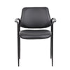 Jill Diamond Stacking Chair | Square Waterfall Seat | Black Caressoft BM344515