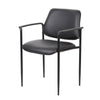 Jill Diamond Stacking Chair | Square Waterfall Seat | Black Caressoft BM344515