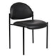 Addy Diamond Stacking Chair | Waterfall Seat | Steel | Black Vinyl BM344517