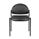Addy Diamond Stacking Chair | Waterfall Seat | Steel | Black Vinyl BM344517