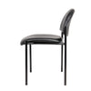 Addy Diamond Stacking Chair | Waterfall Seat | Steel | Black Vinyl BM344517