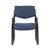Kris Guest Armchair w Sled Base | Steel | Blue Performance Polyester BM344519