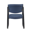 Kris Guest Armchair w Sled Base | Steel | Blue Performance Polyester BM344519